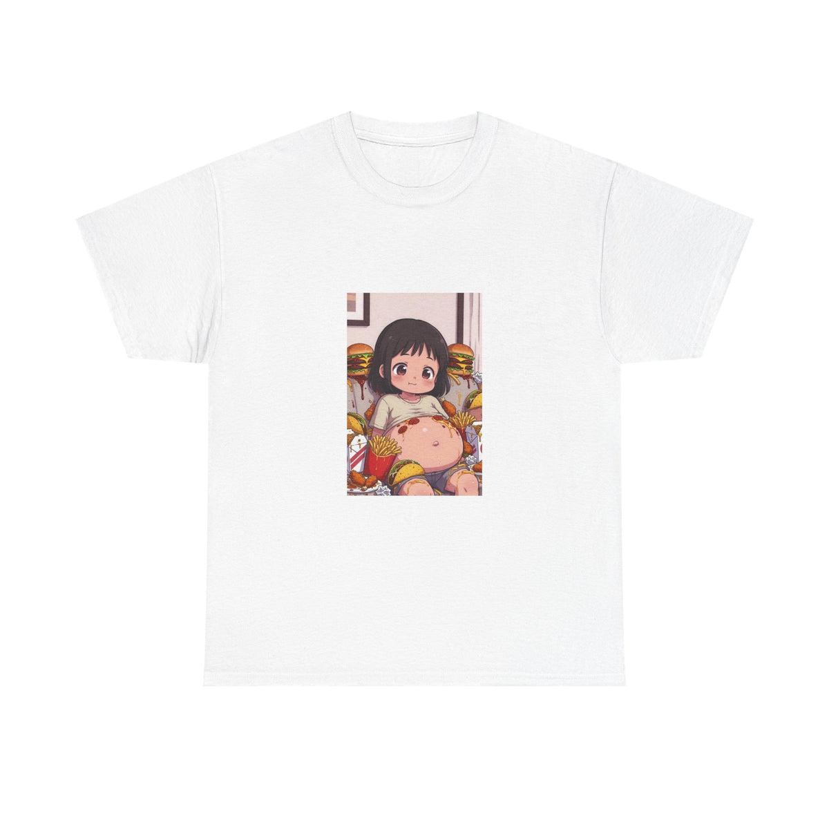 Anime Girl Graphic Tee — Cute Kawaii Character Shirt