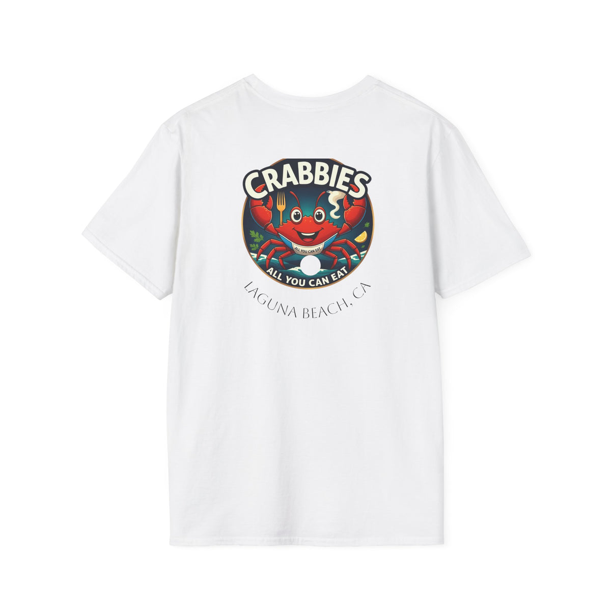 Crabbies Retro Crab T-Shirt — 'Crabbies' Vintage Seafood Logo Tee