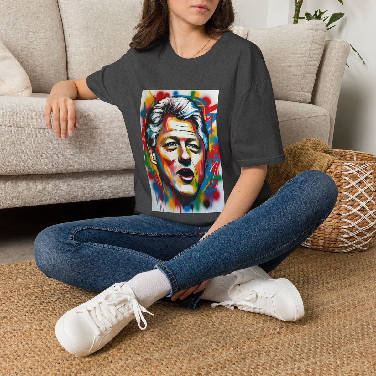 Artsy Clinton Portrait T-Shirt