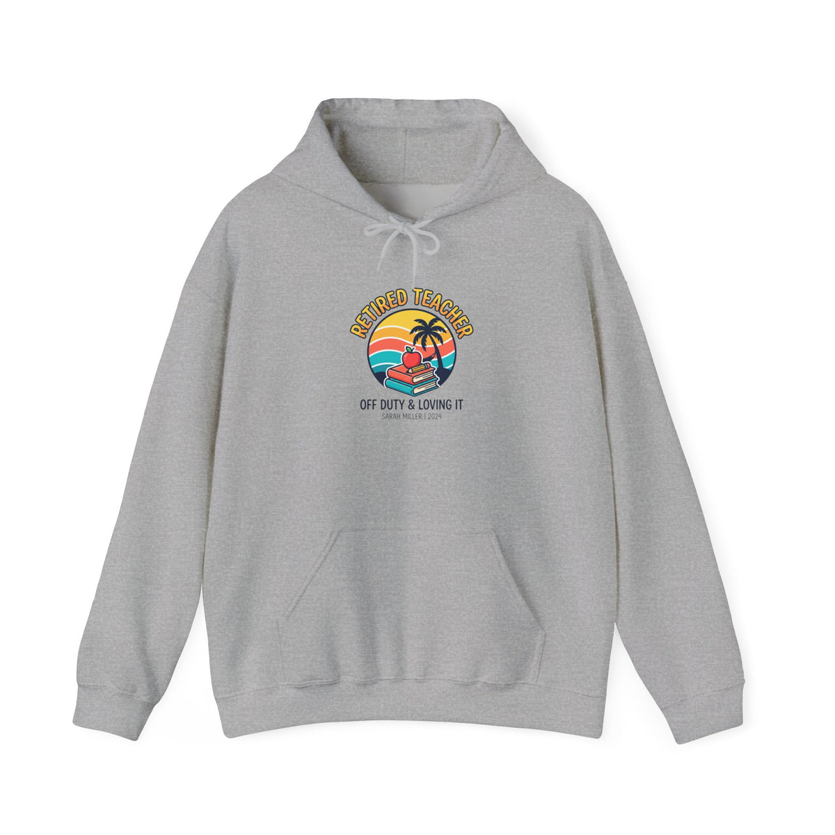 Retired Teacher Hoodie | Retirement, Beach Life, Personalized Year