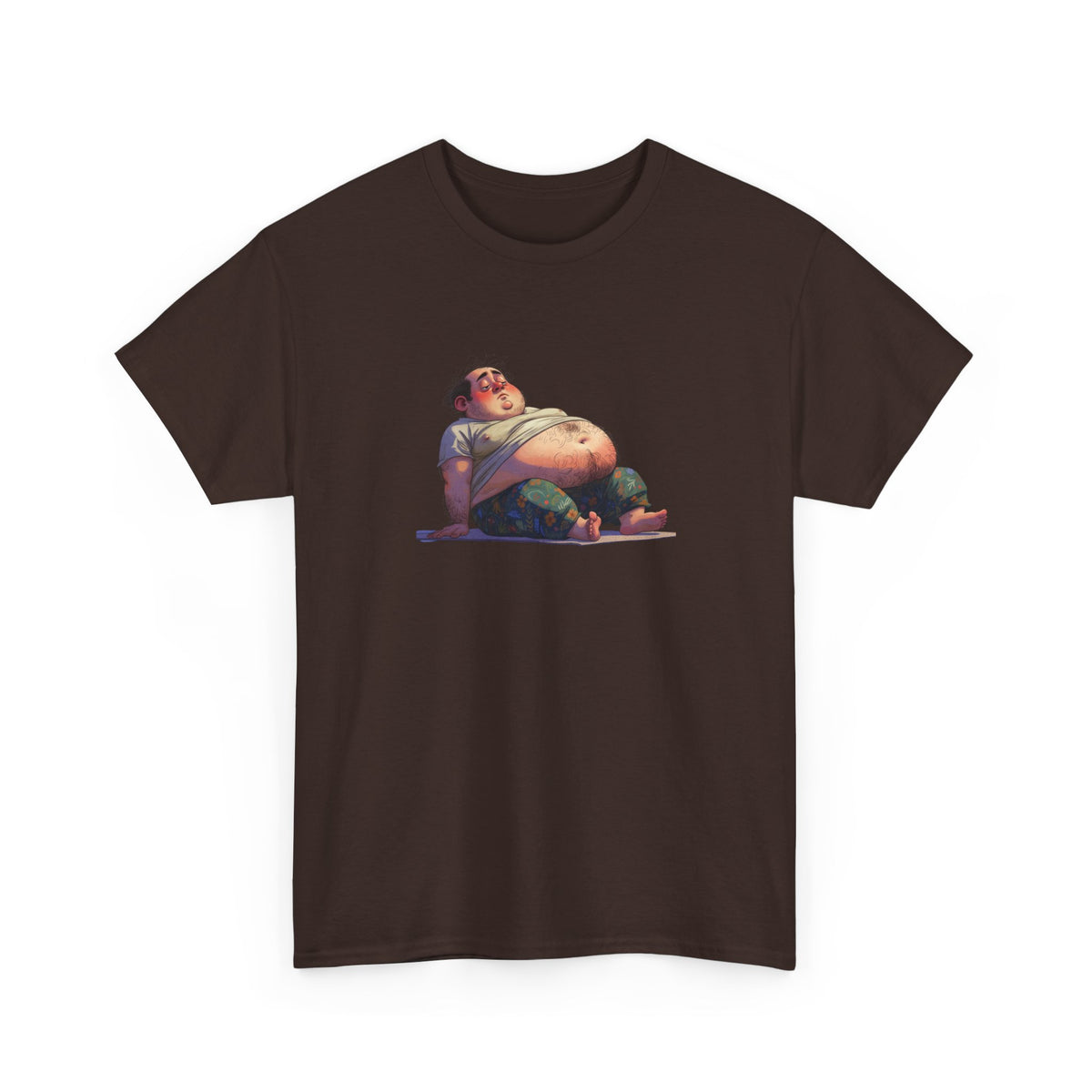 T-Shirt — Yoga Cartoon Belly Graphic Tee