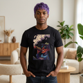Smoking Jazzman T-Shirt — Retro Cigarette Smoke Illustration Tee