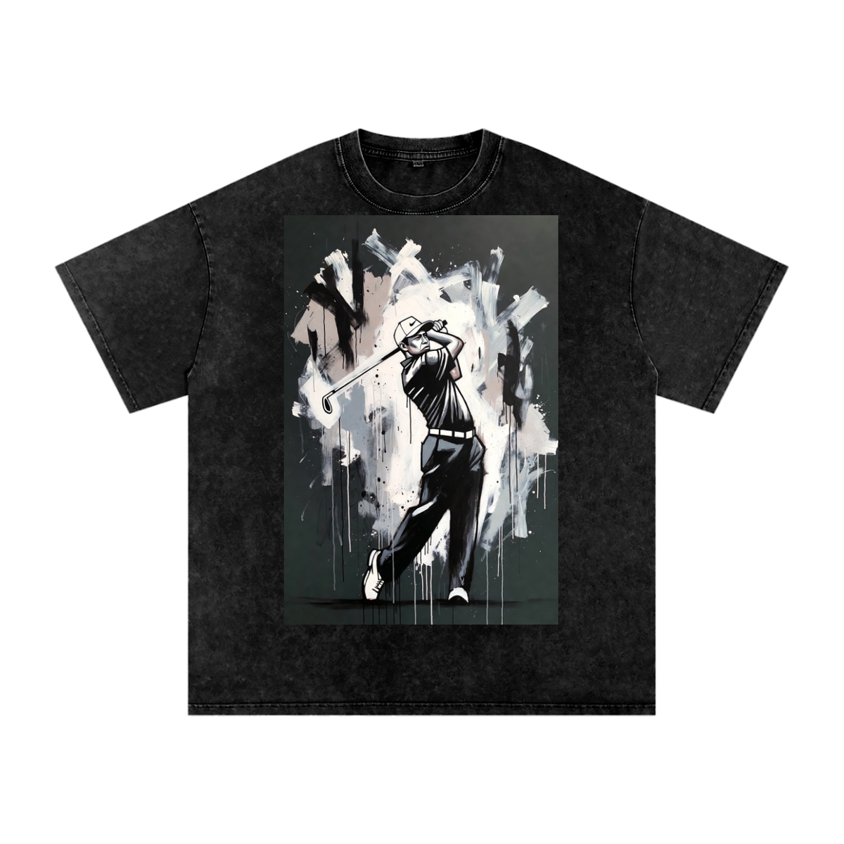 Snow Washed Oversized Cotton T-Shirt