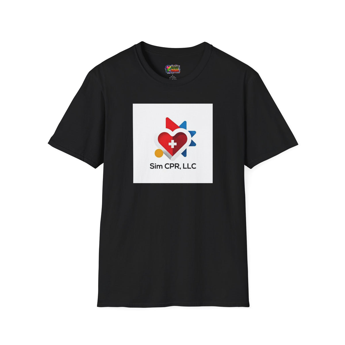 CPR Training Logo T-Shirt — Sim CPR, LLC Branded Tee