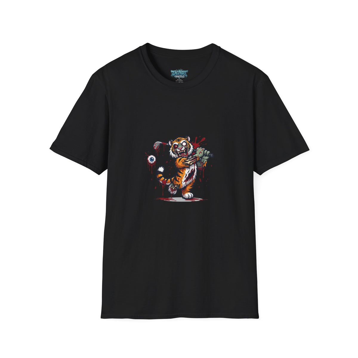 Golfing Tiger T-Shirt — Funny Golf Club Cartoon Tee for Golfers