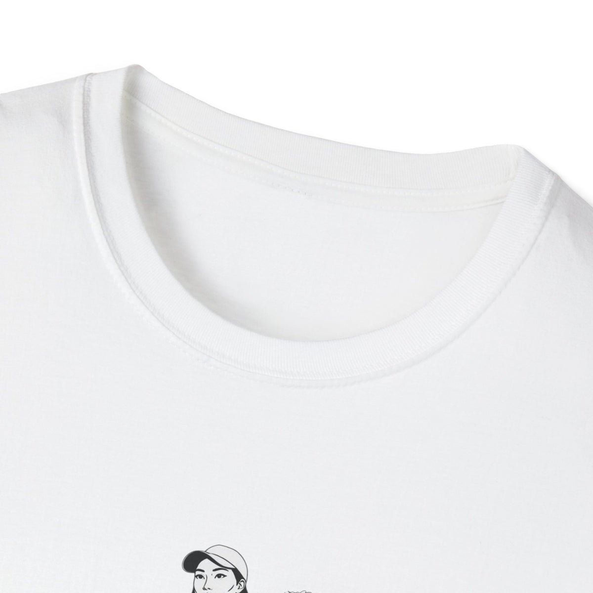 Golf Swing Graphic T‑Shirt — Retro Golfer with Patterned Ball
