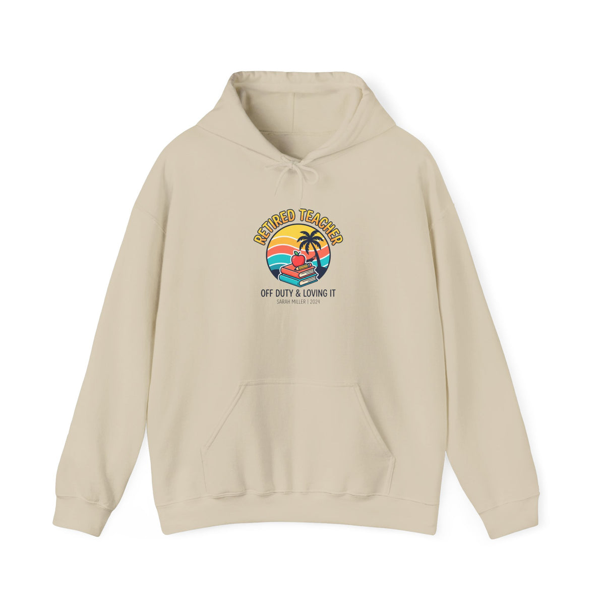 Retired Teacher Hoodie | Retirement, Beach Life, Personalized Year