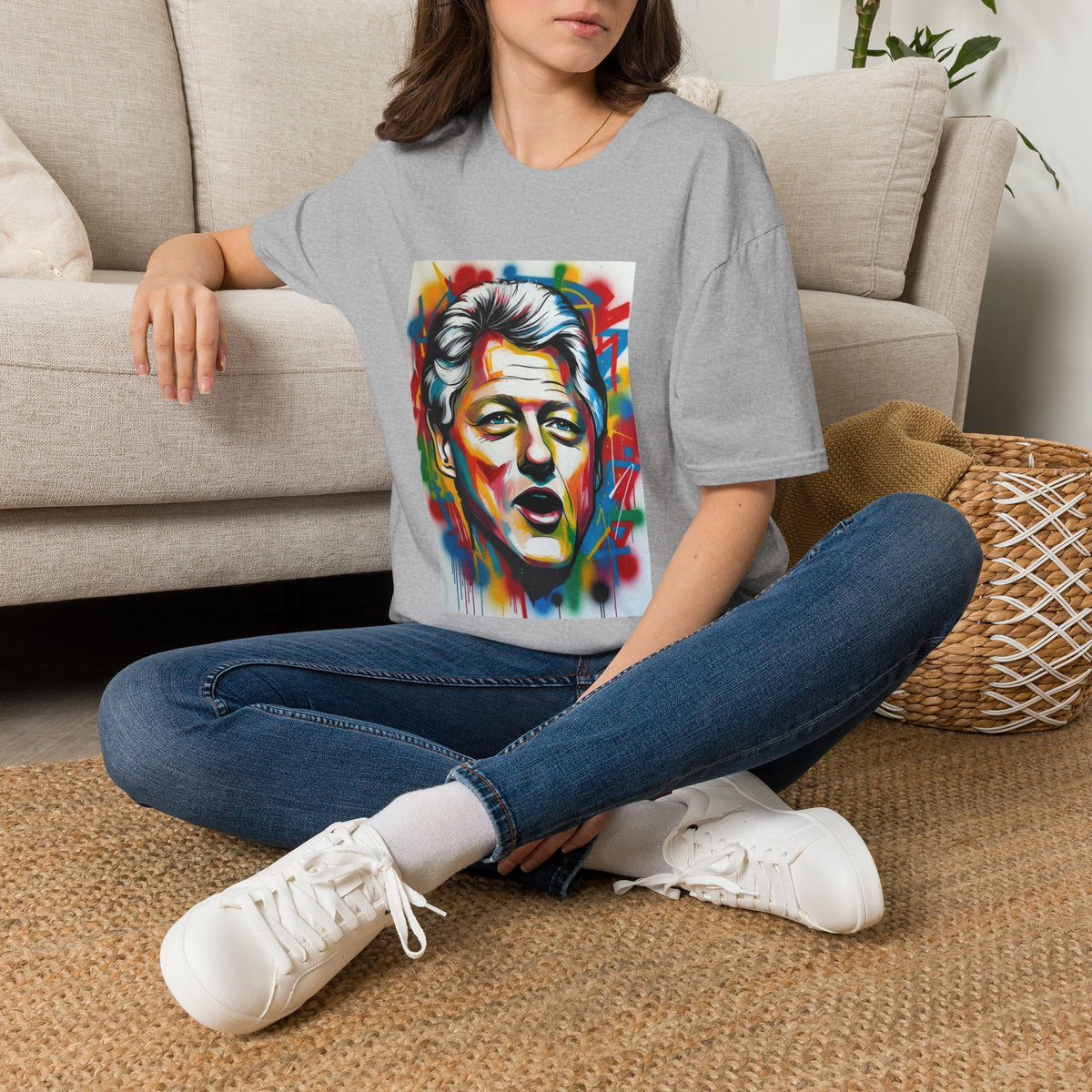 Artsy Clinton Portrait T-Shirt