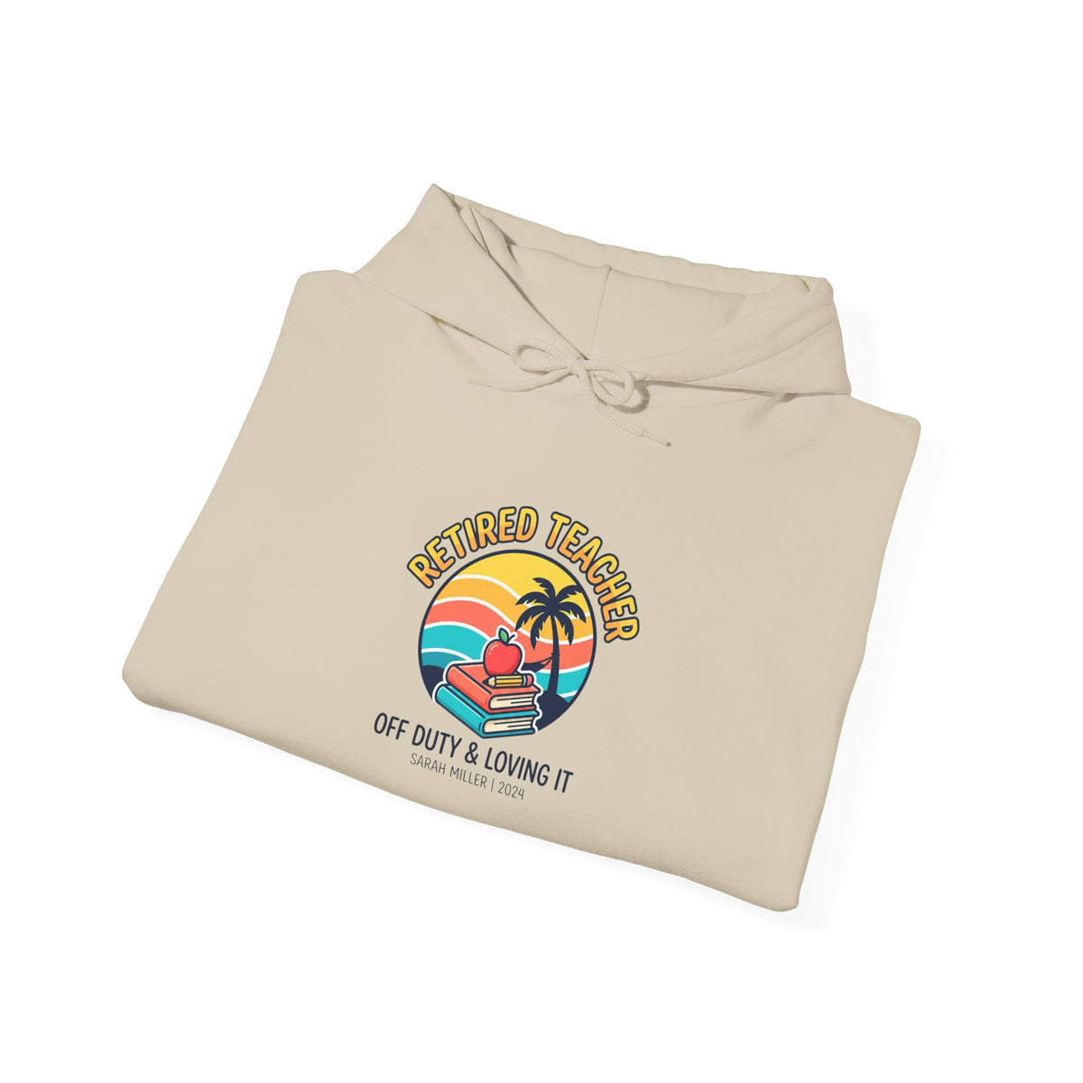 Retired Teacher Hoodie | Retirement, Beach Life, Personalized Year