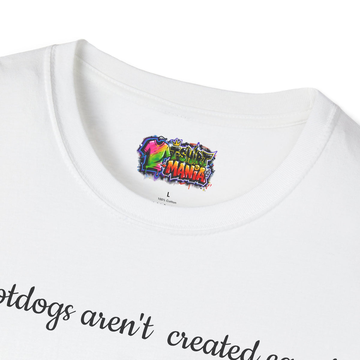Hotdog Graphic T-Shirt — "All Hotdogs Aren't Created Equal" Funny Food Lover Tee